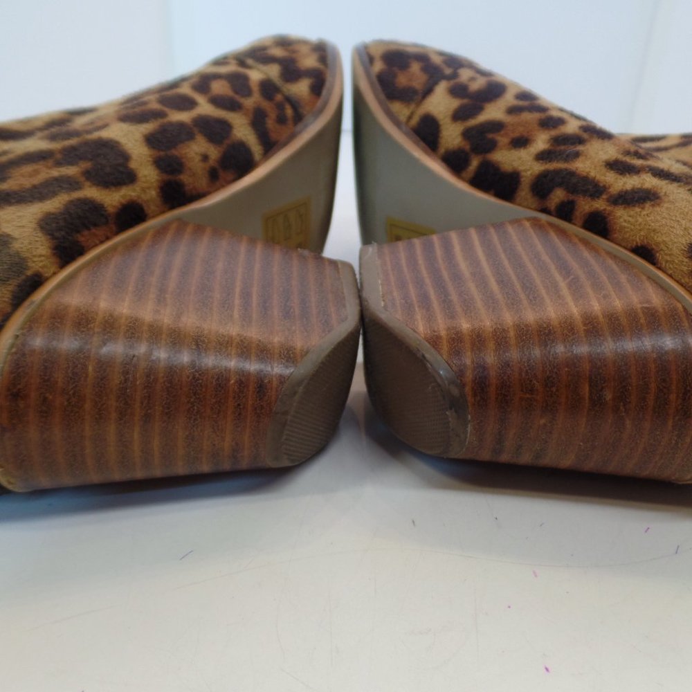 Designs From Beast Fashion Animal Print Shootie Bootie Block Heel Sz 9 Silver HW - Picture 6 of 9